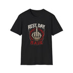 Rest Day Is A Lie — Funny Skeleton Gym T-Shirt