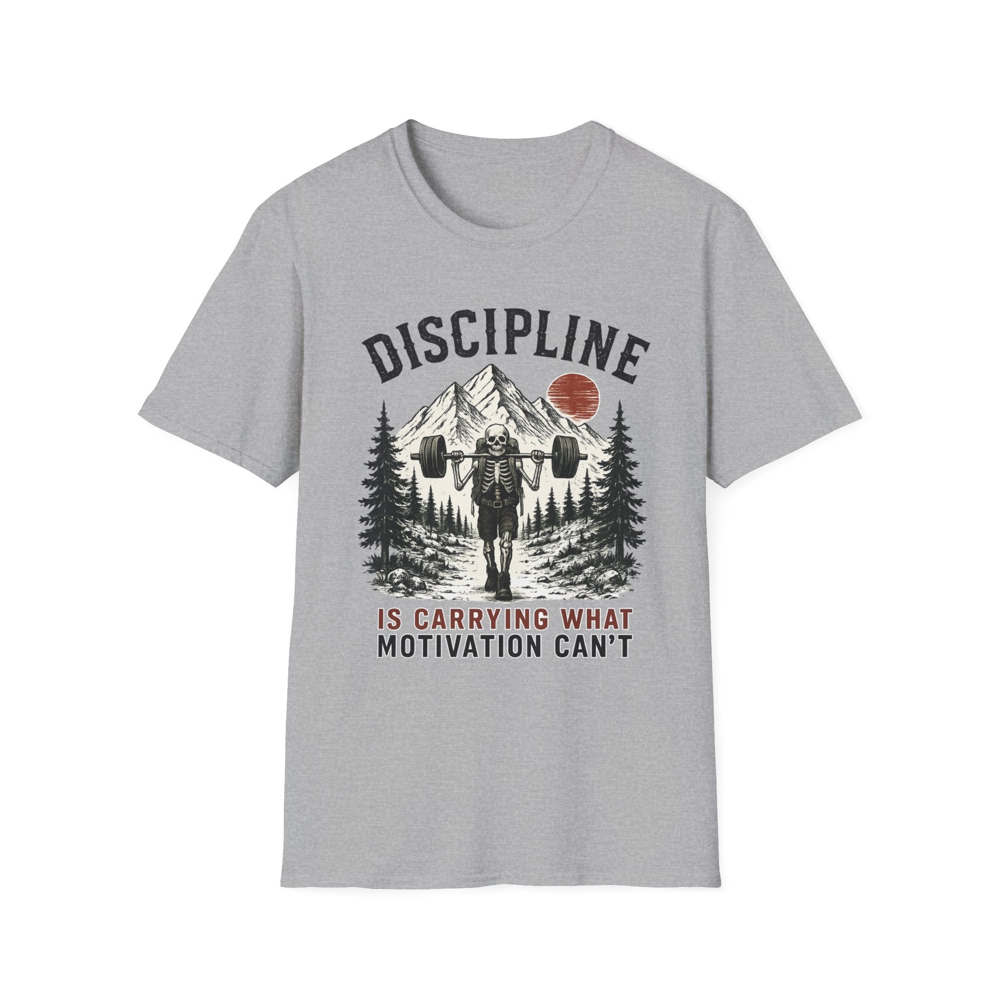 Discipline Is Carrying What Motivation Can't — Gym T-Shirt