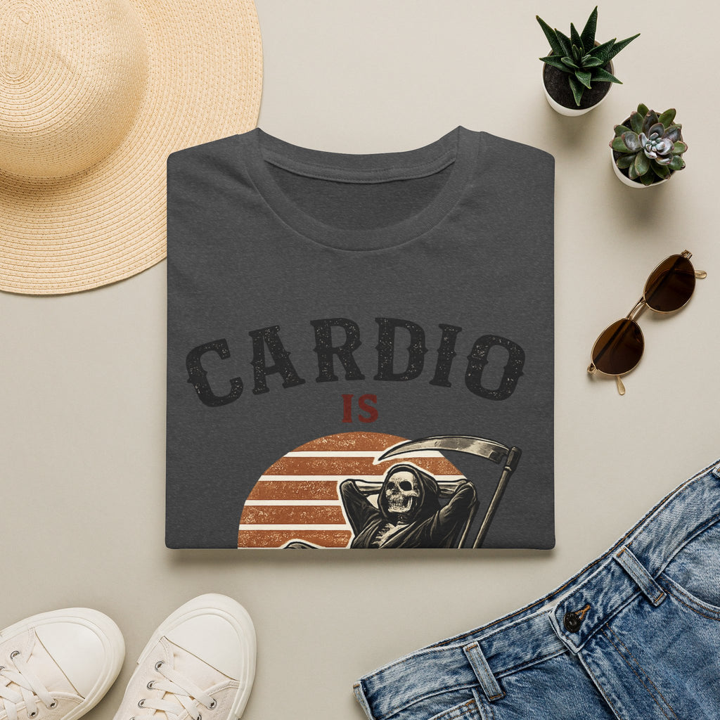 Cardio Is Canceled — Funny Grim Reaper Gym T-Shirt