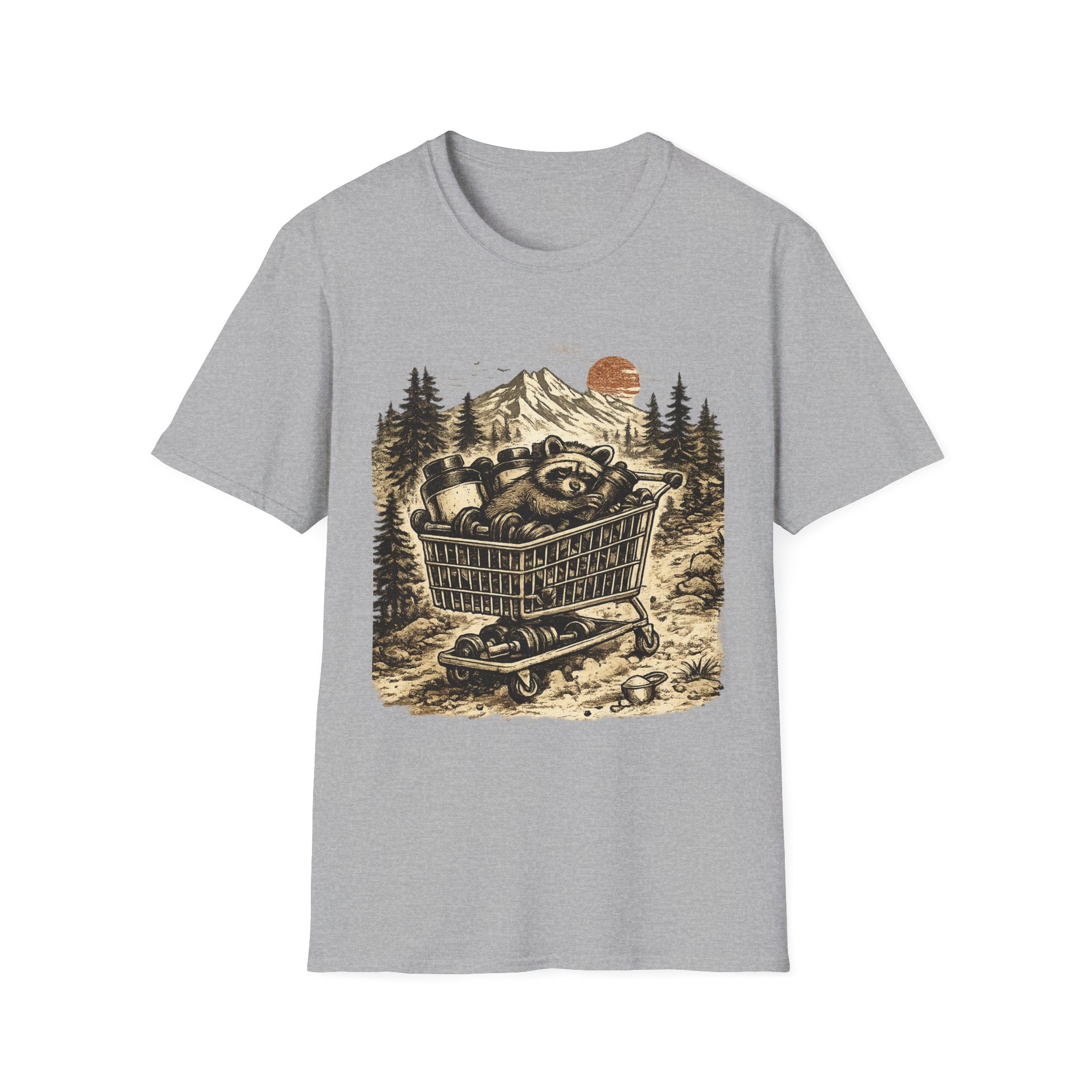 Supplement Bandit Funny Raccoon Pre-Workout Gym T-Shirt