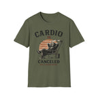 Cardio Is Canceled — Funny Grim Reaper Gym T-Shirt