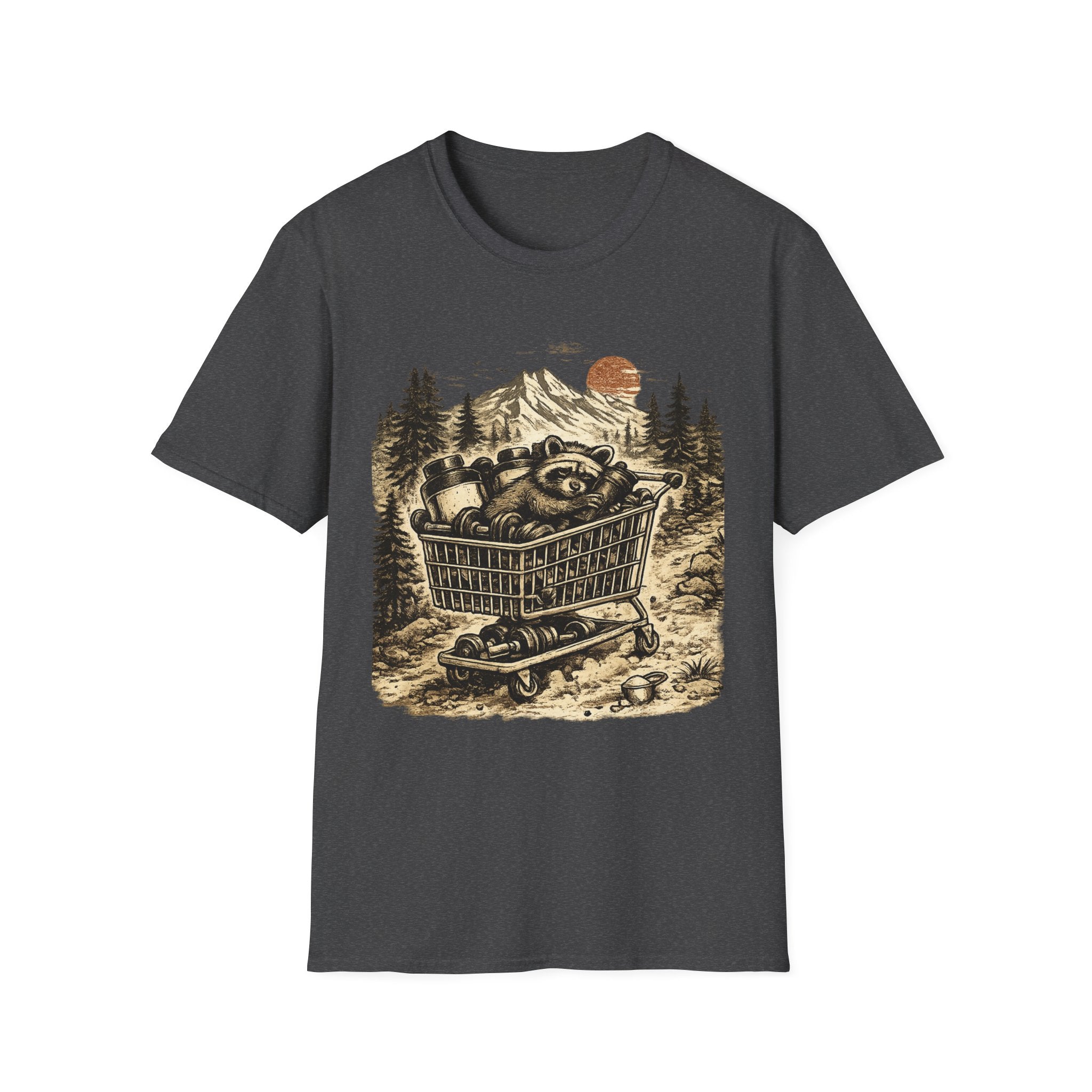 Supplement Bandit Funny Raccoon Pre-Workout Gym T-Shirt