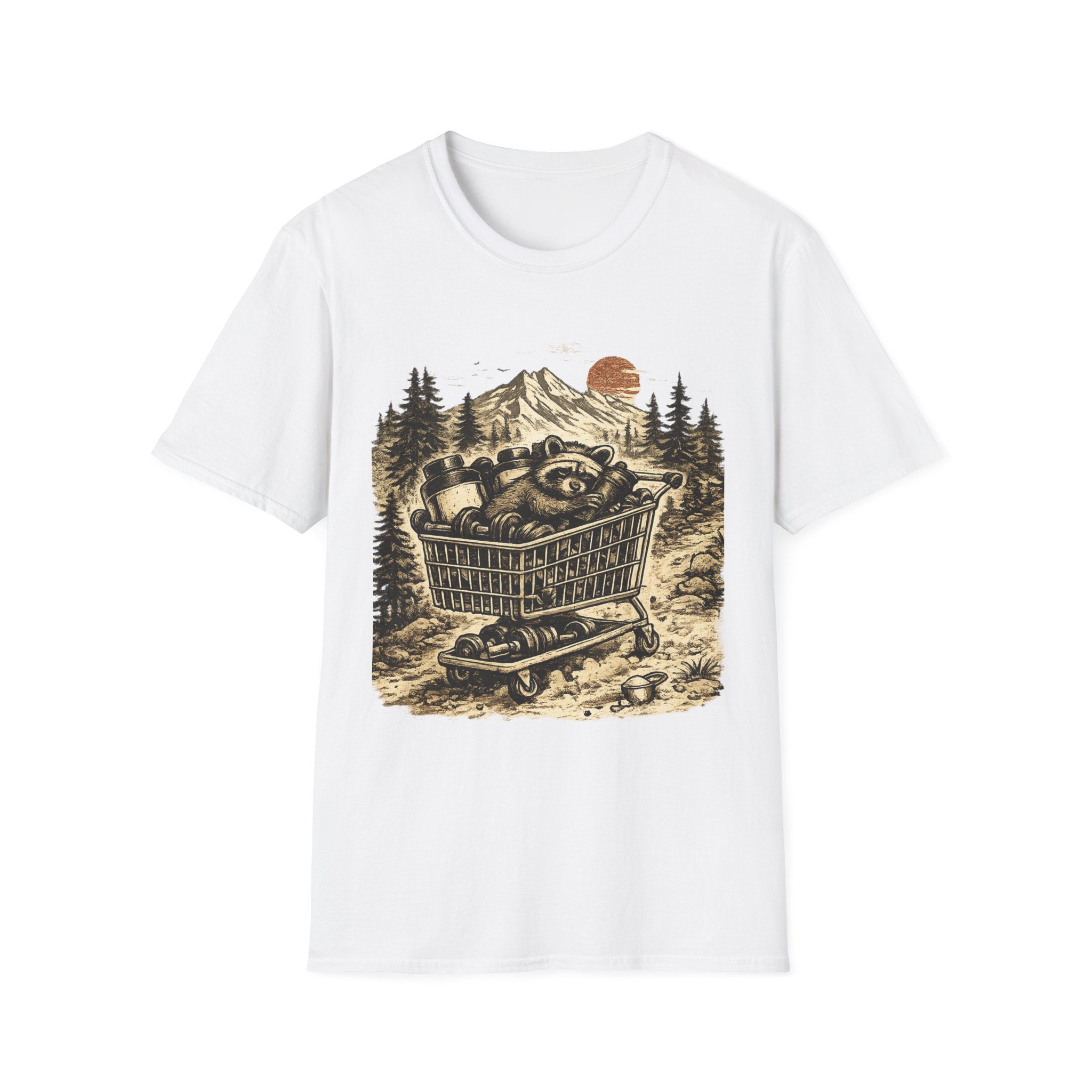 Supplement Bandit Funny Raccoon Pre-Workout Gym T-Shirt