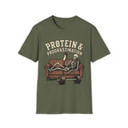 Protein & Procrastination — Funny Skeleton Gym T-Shirt