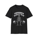 Forbidden Deadlift Club — Funny Skeleton Weightlifting T-Shirt