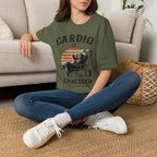 Cardio Is Canceled — Funny Grim Reaper Gym T-Shirt