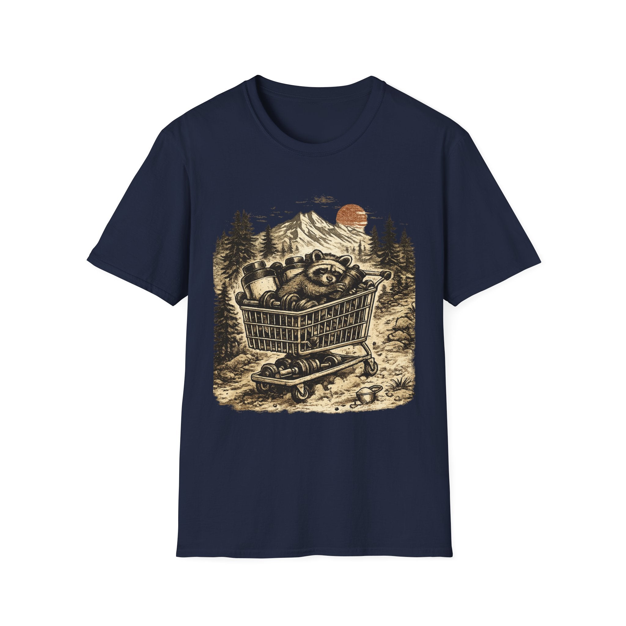 Supplement Bandit Funny Raccoon Pre-Workout Gym T-Shirt