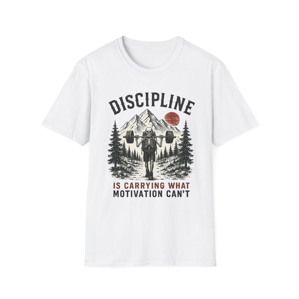 Discipline Is Carrying What Motivation Can't — Gym T-Shirt