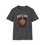 Rest Day Is A Lie — Funny Skeleton Gym T-Shirt