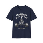 Forbidden Deadlift Club — Funny Skeleton Weightlifting T-Shirt