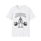 Forbidden Deadlift Club — Funny Skeleton Weightlifting T-Shirt