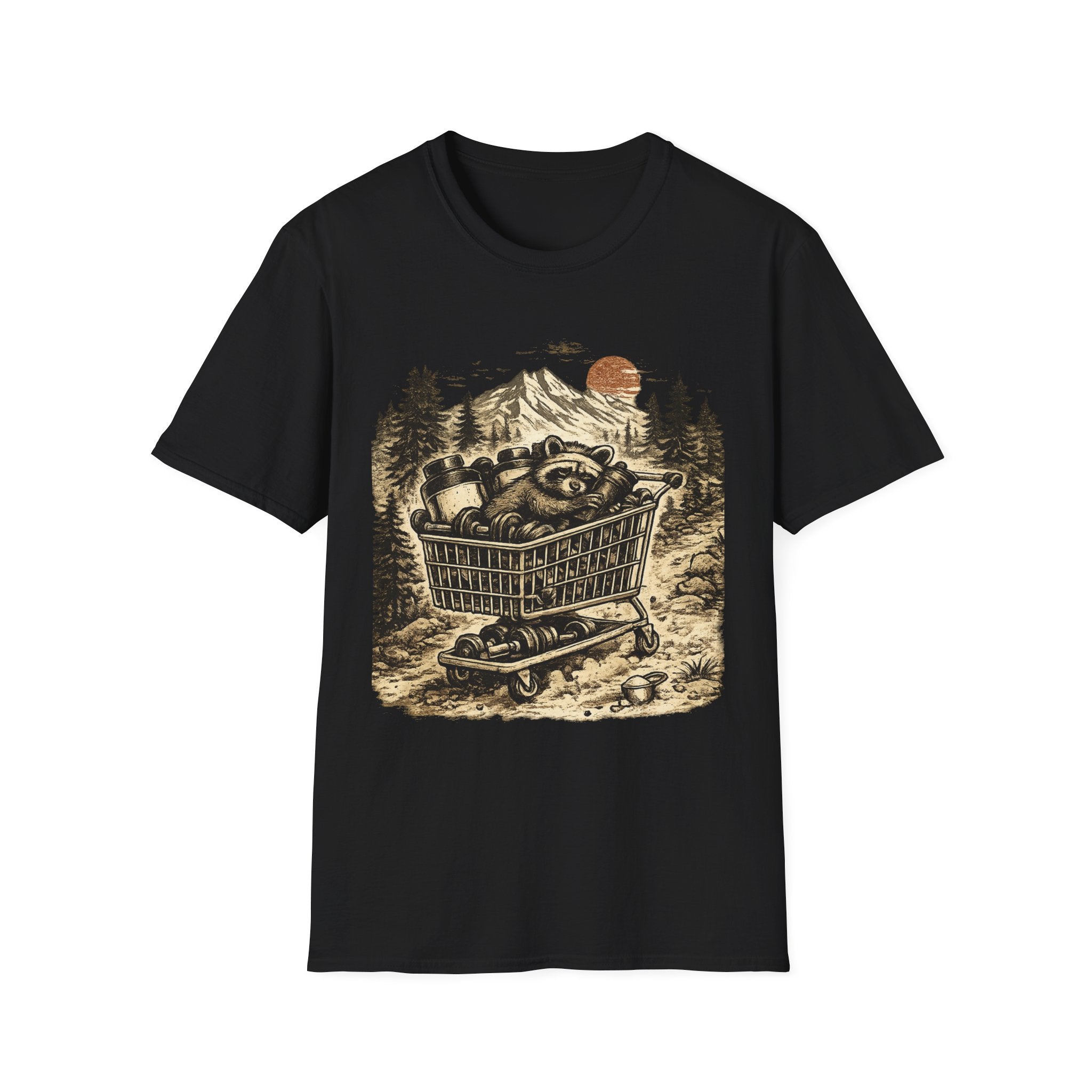 Supplement Bandit Funny Raccoon Pre-Workout Gym T-Shirt